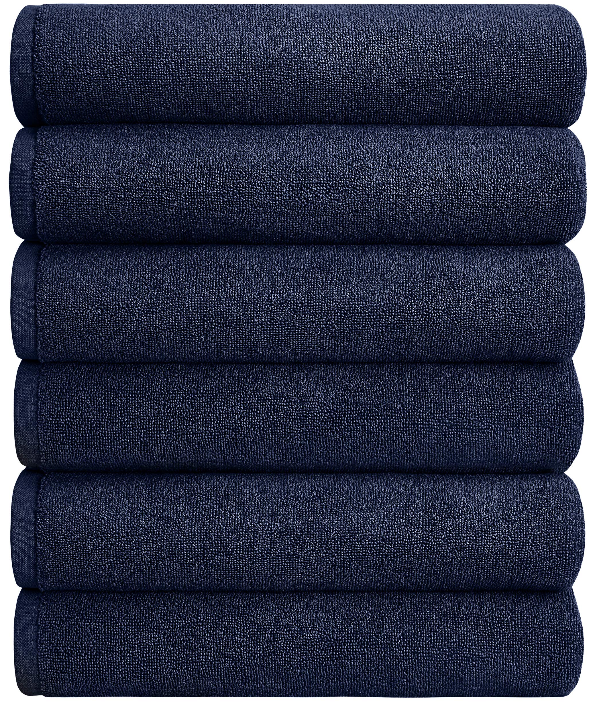 Pleasant Home 6 Pack Hand Towels Set – 16” x 28” | 100% Cotton | 500 GSM | Professional Bath Towels Use for Hotels, Hospitality, Spas, Salons |