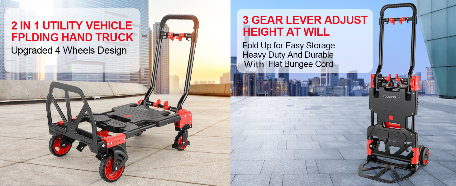 Amazon.com: 330LB Folding Hand Truck Heavy Duty Carrying