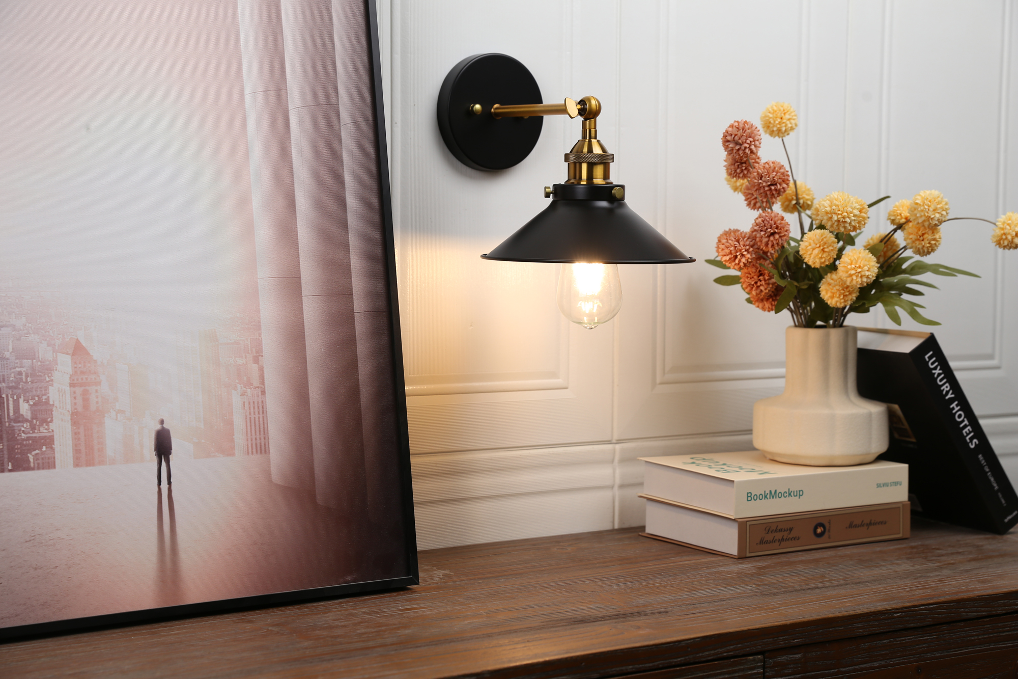 Goodbuy-Appliques Murales E27 Edison Applique Murale Rétro Loft