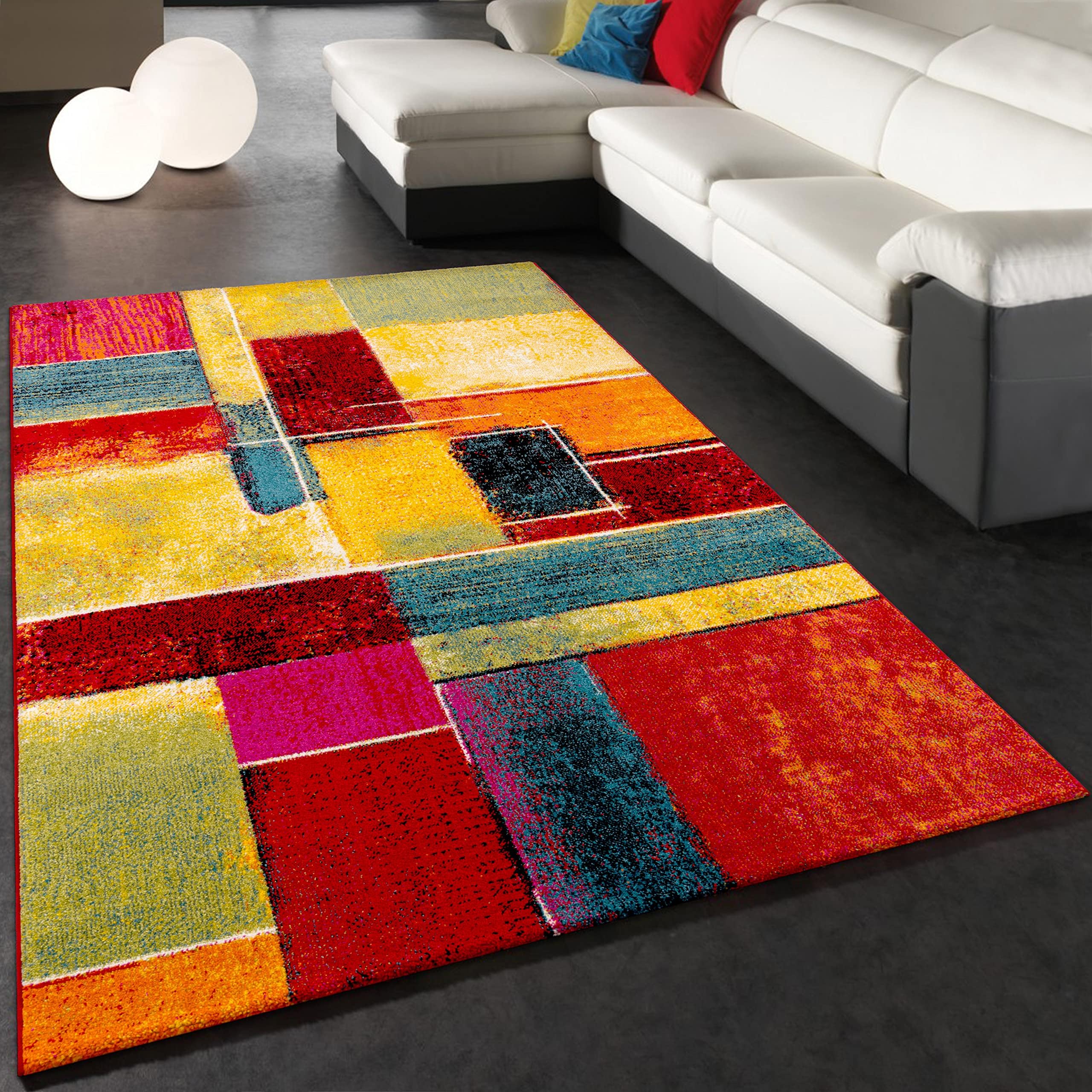 Tapis Salon Multicolore