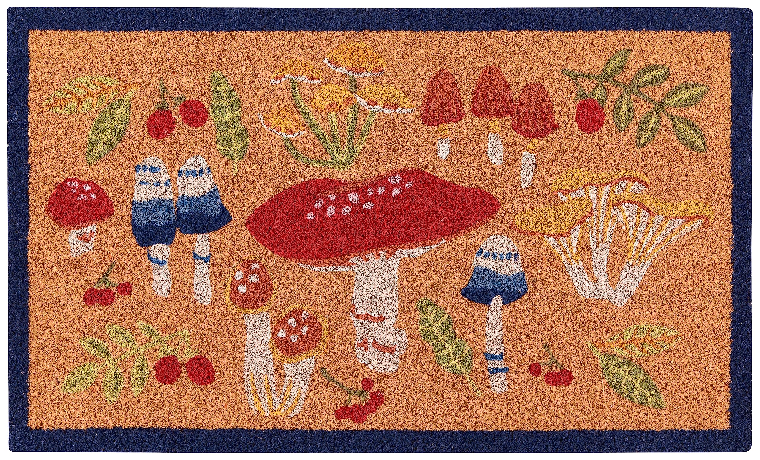 Now Designs Field Mushrooms Coir Doormat, 1 EA