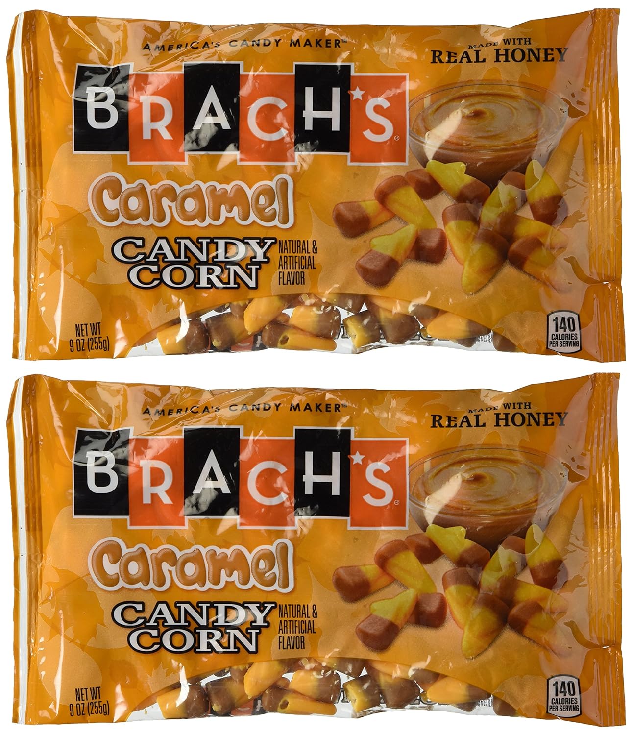 Amazoncom Brachs Fall Flavors Caramel Candy Corn 9 Oz Bag Pack Of 2 Grocery Gourmet Food