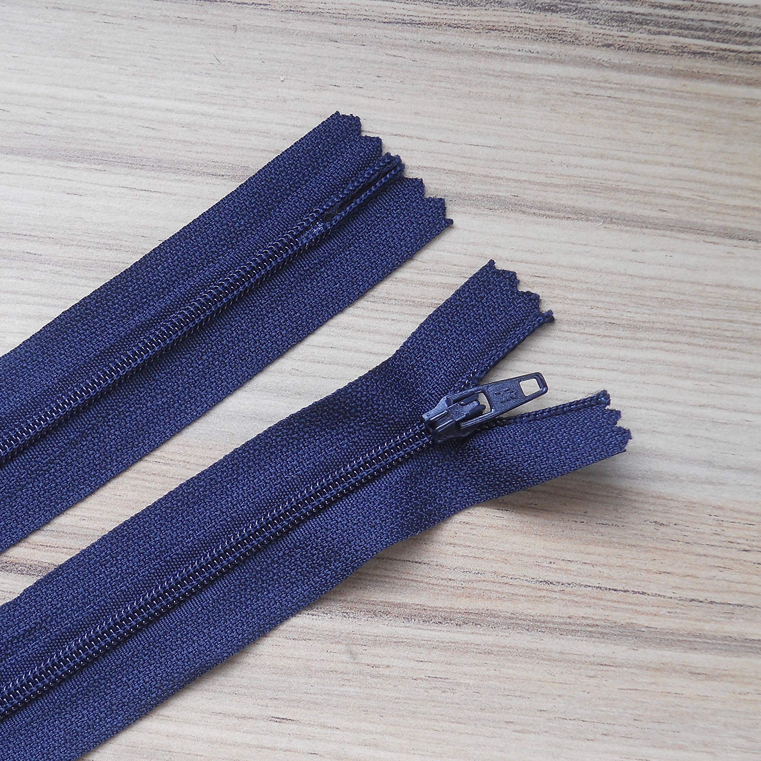 Navy No. 3 Closed End Zip - Various Sizes (14")