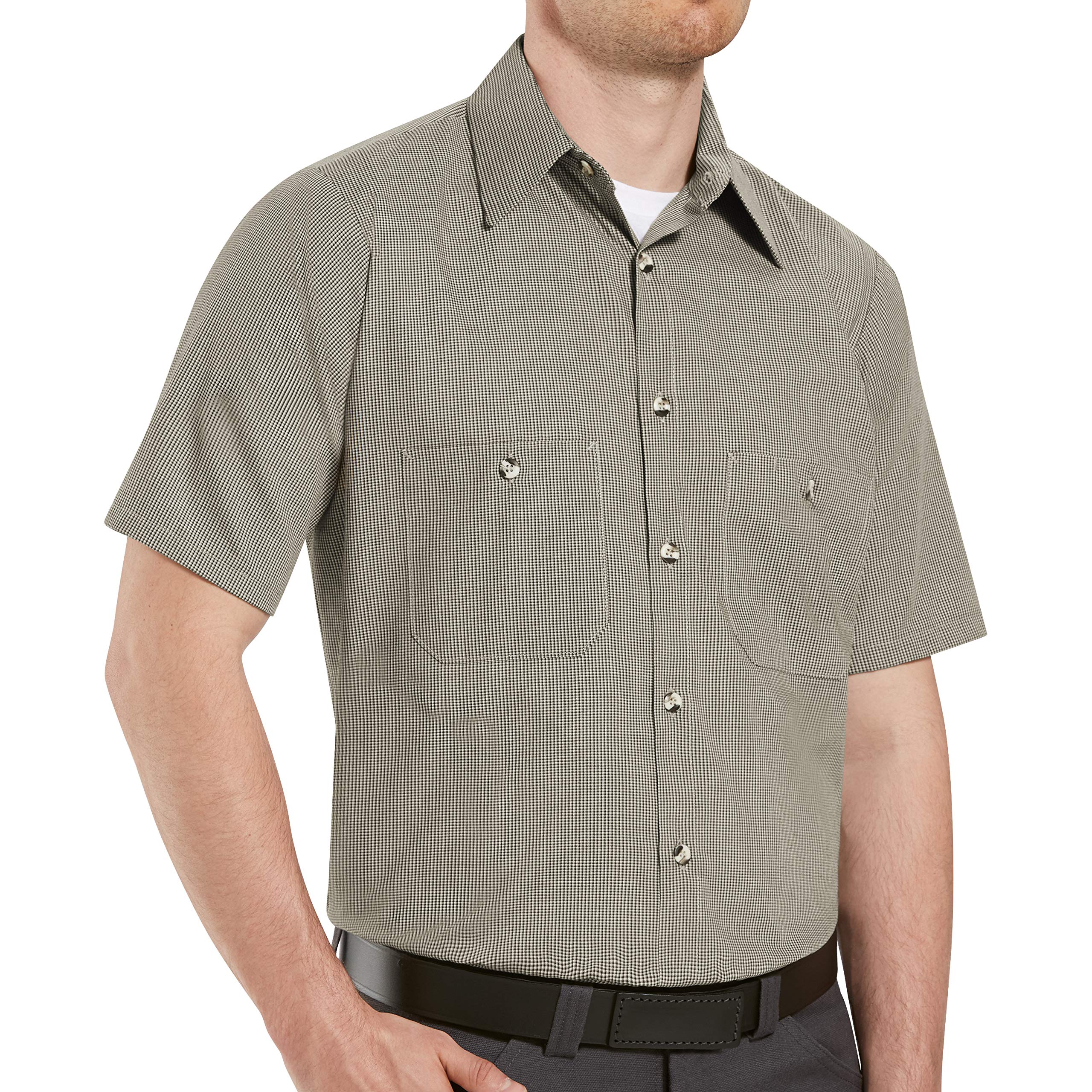 Red Kap Mens Performance Tech 7 Button ShirtWork Utility Button Down Shirt