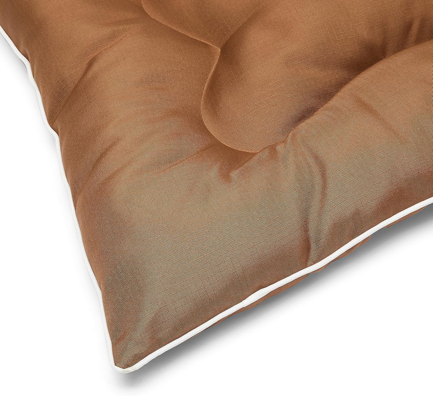 Basics Outdoor Water Repellent Pet Pillow Bed, Brown, Medium : Pet Supplies