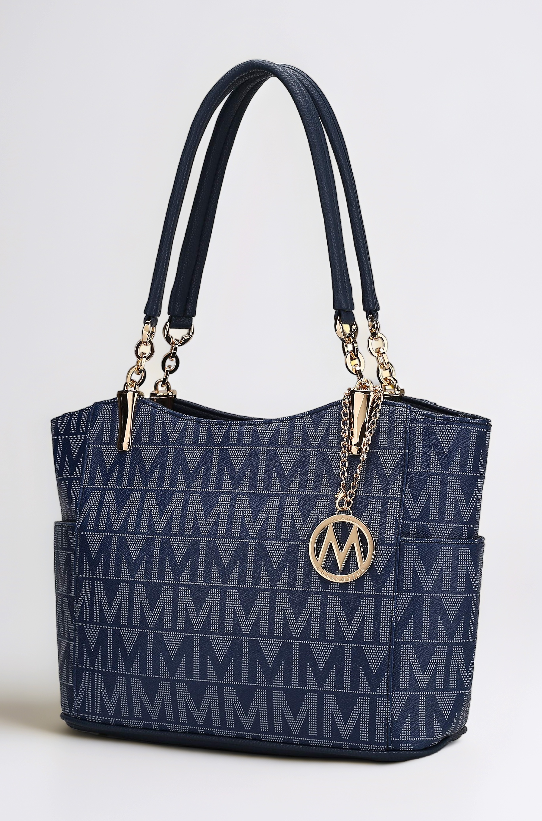 MKF Collection Tote Bag for Women, Signature Vegan Leather Pocketbook Shoulder bag Top-Handle Purse Tote Handbag