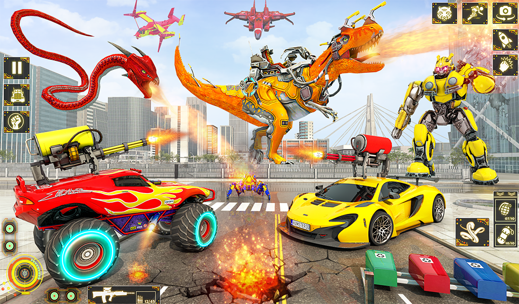 Dino Robot Car Transform Games Robot Game Robot Transform Dragon Robot
