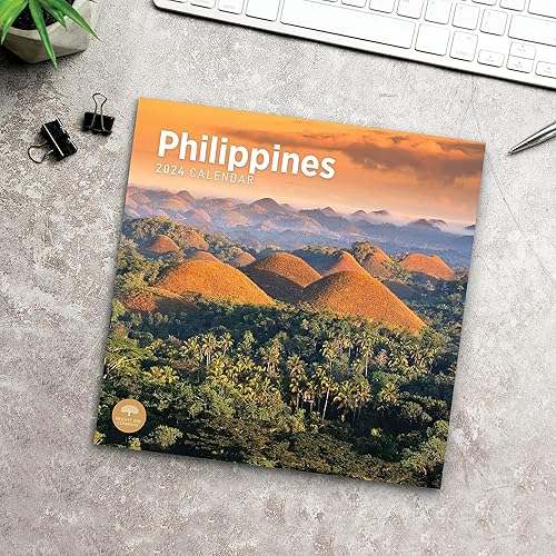 Miniatura 6 de Bright Day - Calendario mensual de pared 2024 Filipinas, 12 x 12 pulgadas, playas de Manila, Boracay