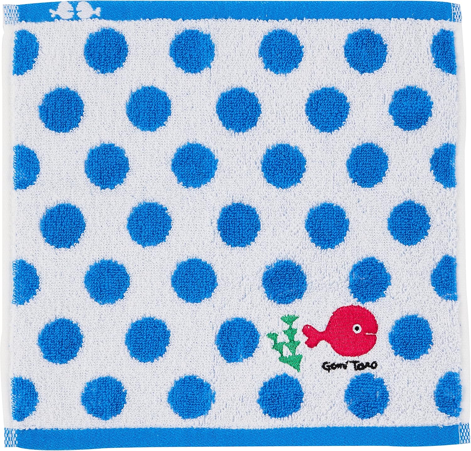 スタイレム瀧定大阪(Stylem Takisada-Osaka) 「 きんぎょがにげた 」 保育園 ハンドタオル 約25×25cm ブルー タオルハンカチ 綿100％ 洗いやすい タオル 入園準備 ギフト プレゼント 五味太郎 グッズ 出産祝い 男の子 女の子 誕生日 0歳 1歳 GM60050BL