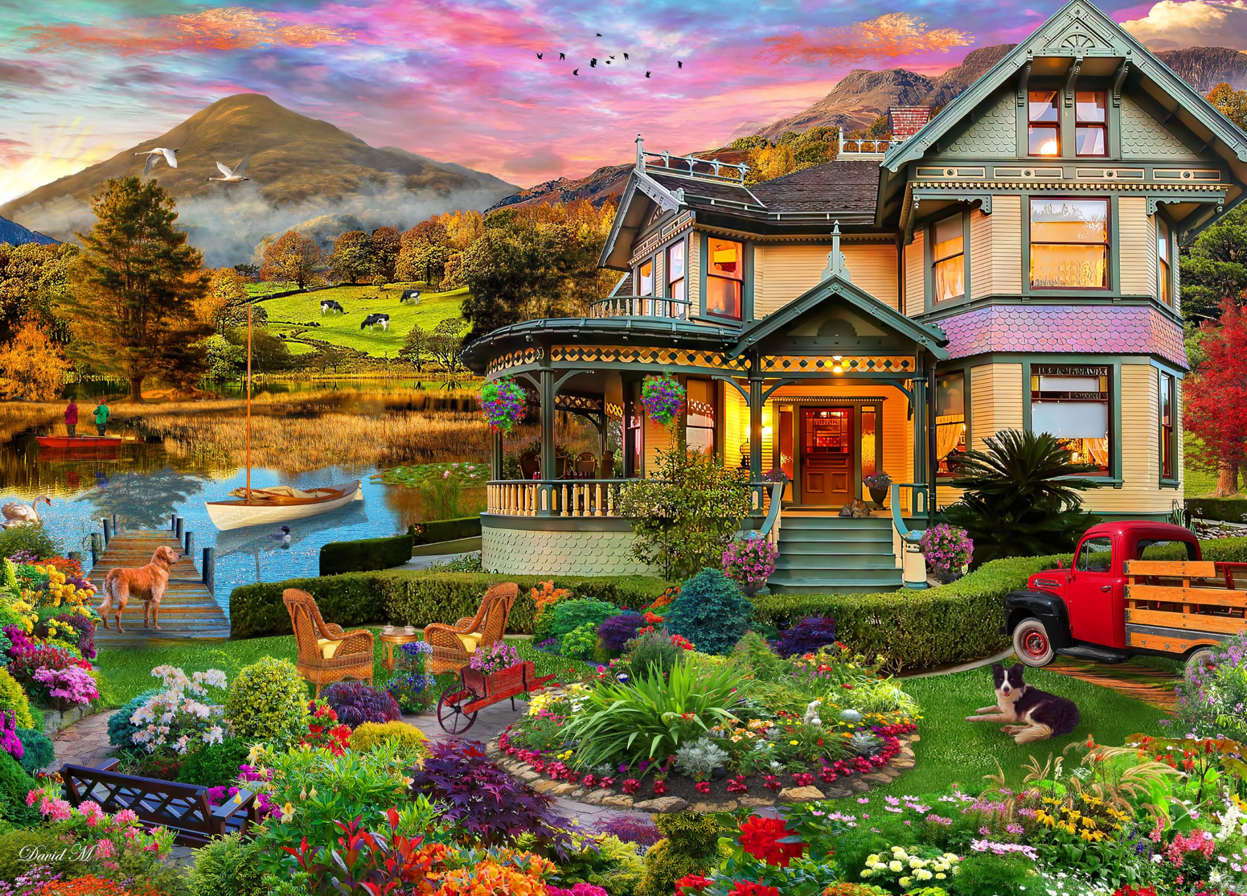 CeacoDavid Maclean - Escape for The Weekend - Desert Paradise - 1000 Piece Jigsaw Puzzle