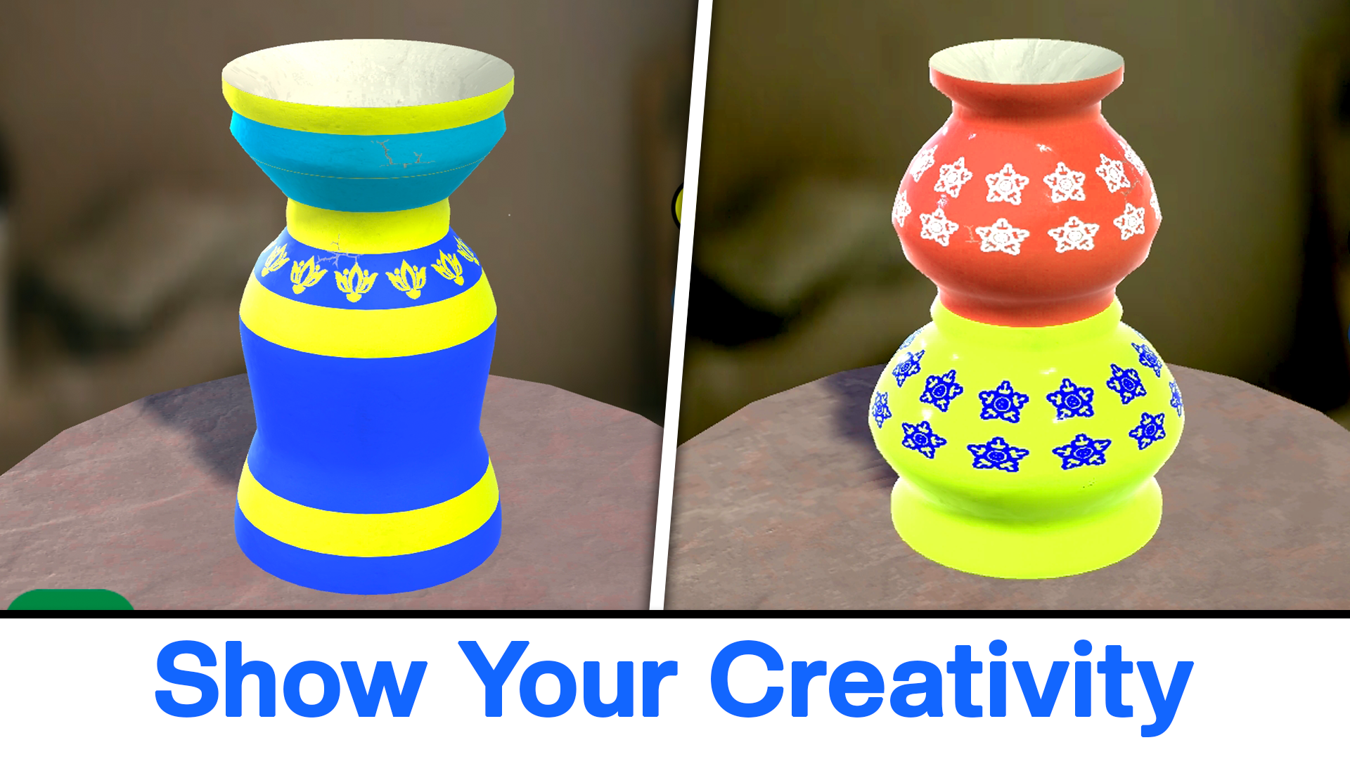 Pottery Game Pot art making for beginners. App on Amazon Appstore