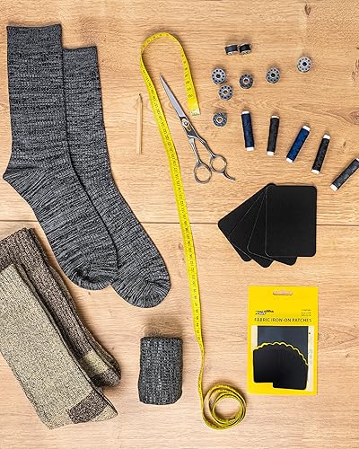 Miniatura 6 de ZEFFFKA Parches termoadhesivos de tela de alta calidad en el interior y el exterior, pegamento más fuerte, 100% algodón, kit de decoración de