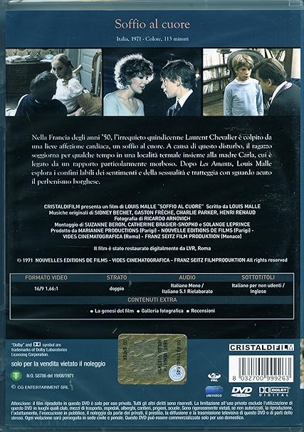 Amazon Com Soffio Al Cuore Dvd Italian Import Ave Ninchi Daniel Gelin Louis Malle Movies Tv