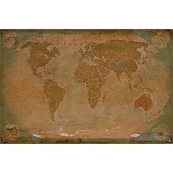古い地図の額絵 Amazon.co.jp: BINGJIACAI 古代の古地図ファンタジーポスター壁