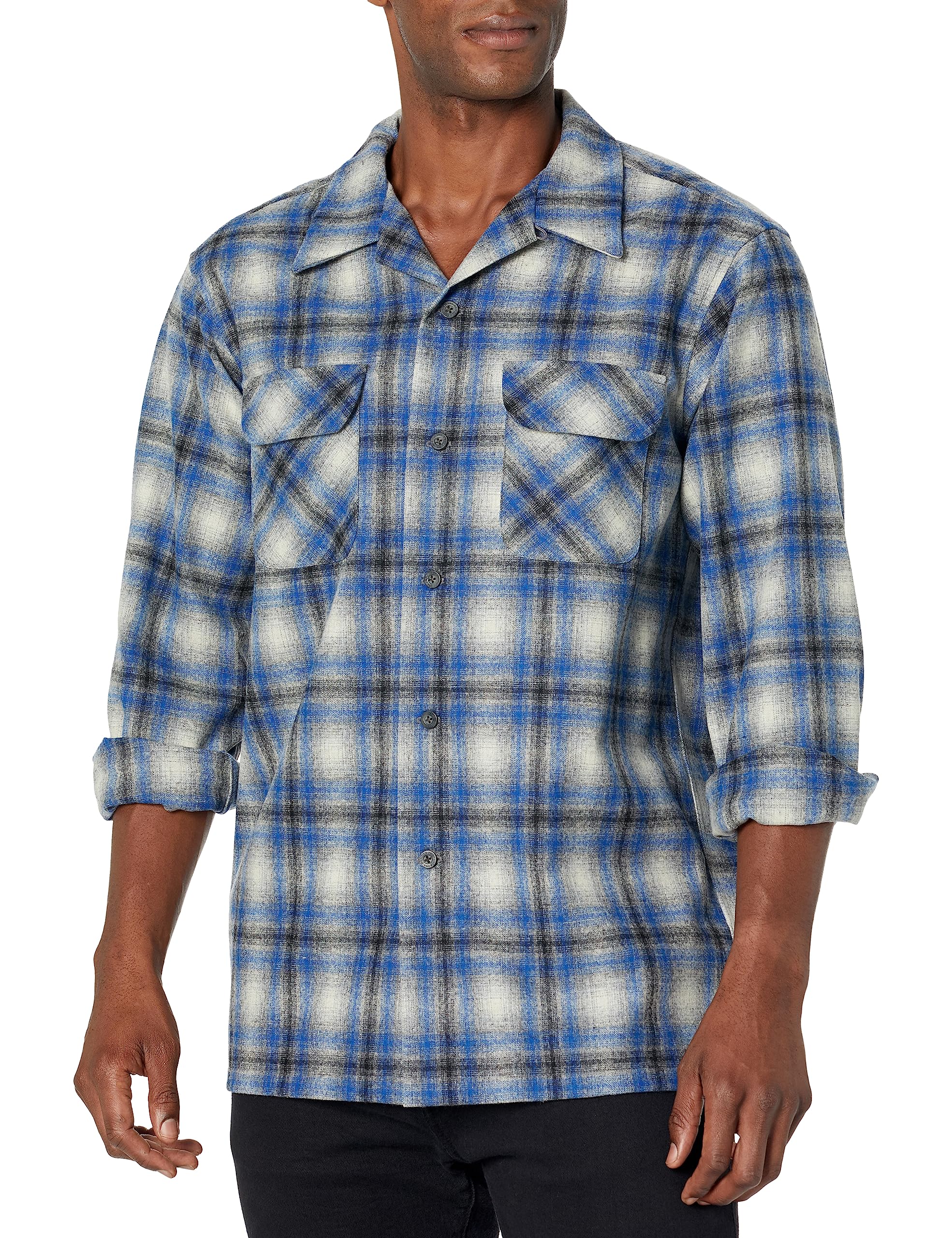 Pendleton Mens Long Sleeve Classic Fit Wool Board Shirt