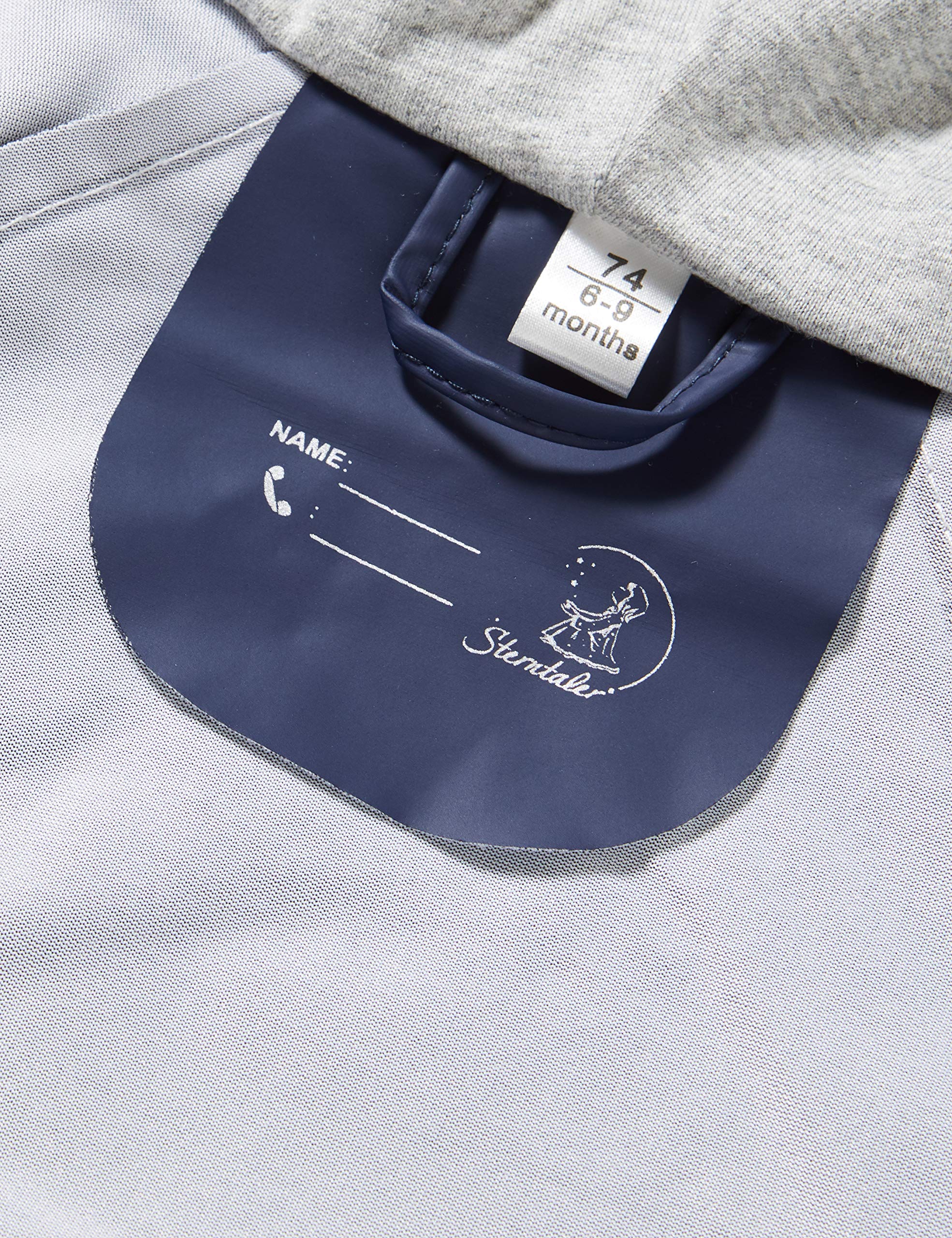Sterntaler Regenjacke ungefüttert uni - Kinder Regenjacke wasserdicht - Mädchen Jacke mit verschweißten Nähten, Kapuze und reflektierenden Details - robuste Regenbekleidung