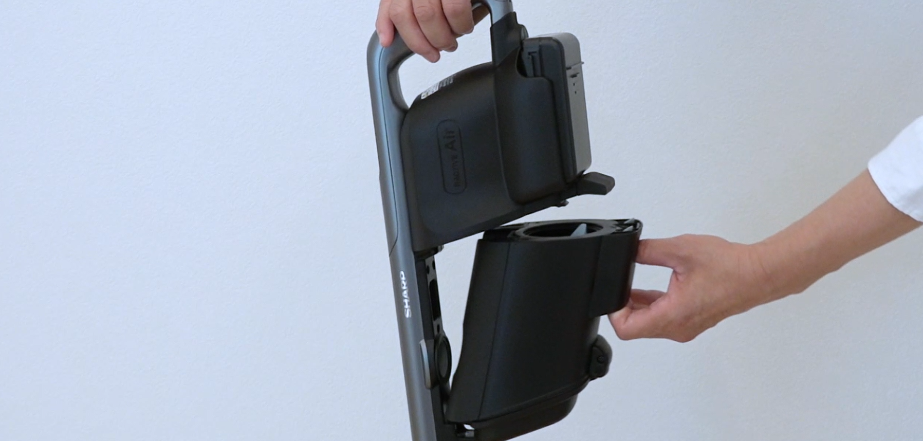 シャープ EC-KR1-B コードレス掃除機 紙パック式 スティック