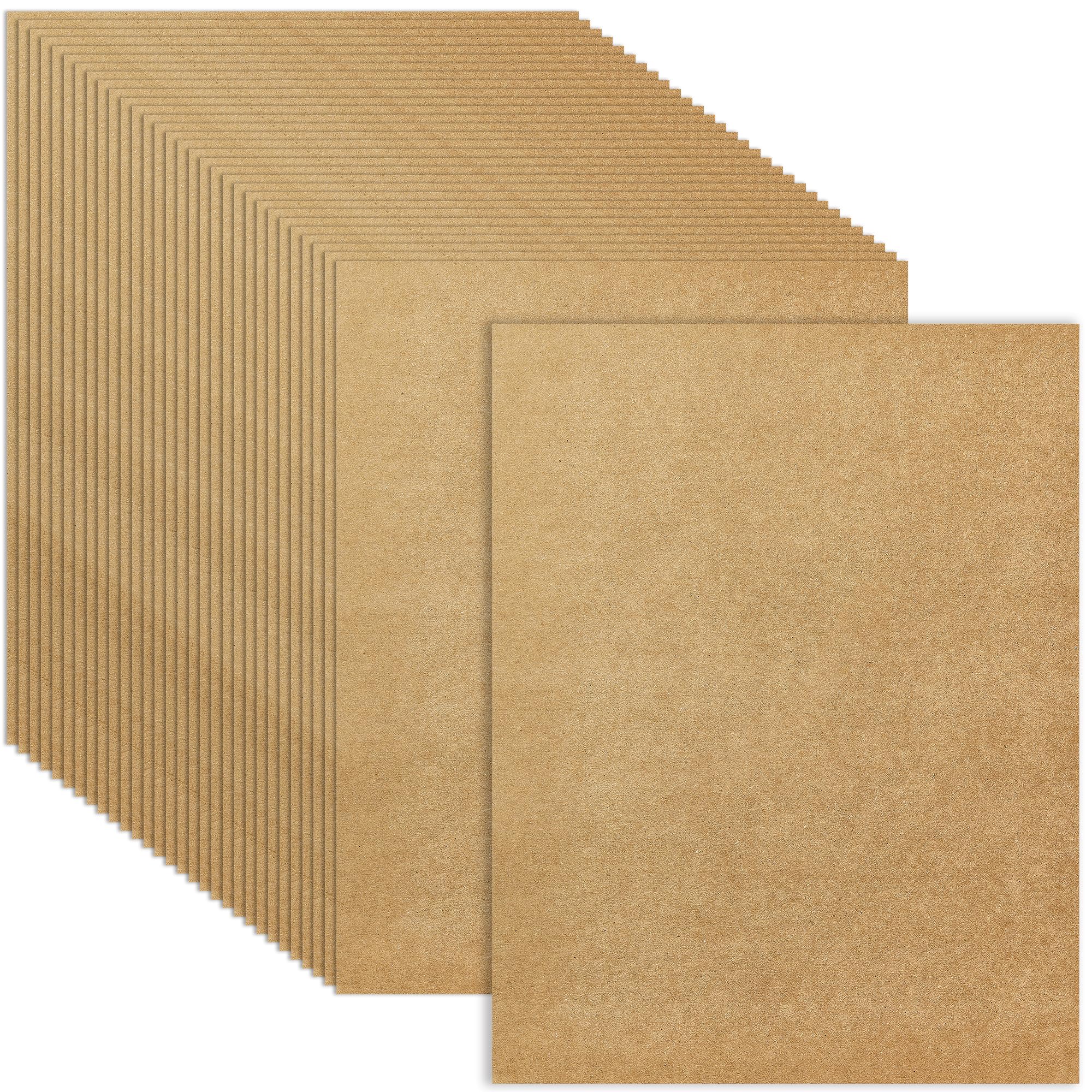 30 Sheets Brown Kraft Cardstock - 8.5'' x 11'' 92lb Cover Card Stock 250GSM Heavyweight Paper Thick Paper for Scrapbooking, Crafts, Business Cards, Invitations PAP05KP image 7