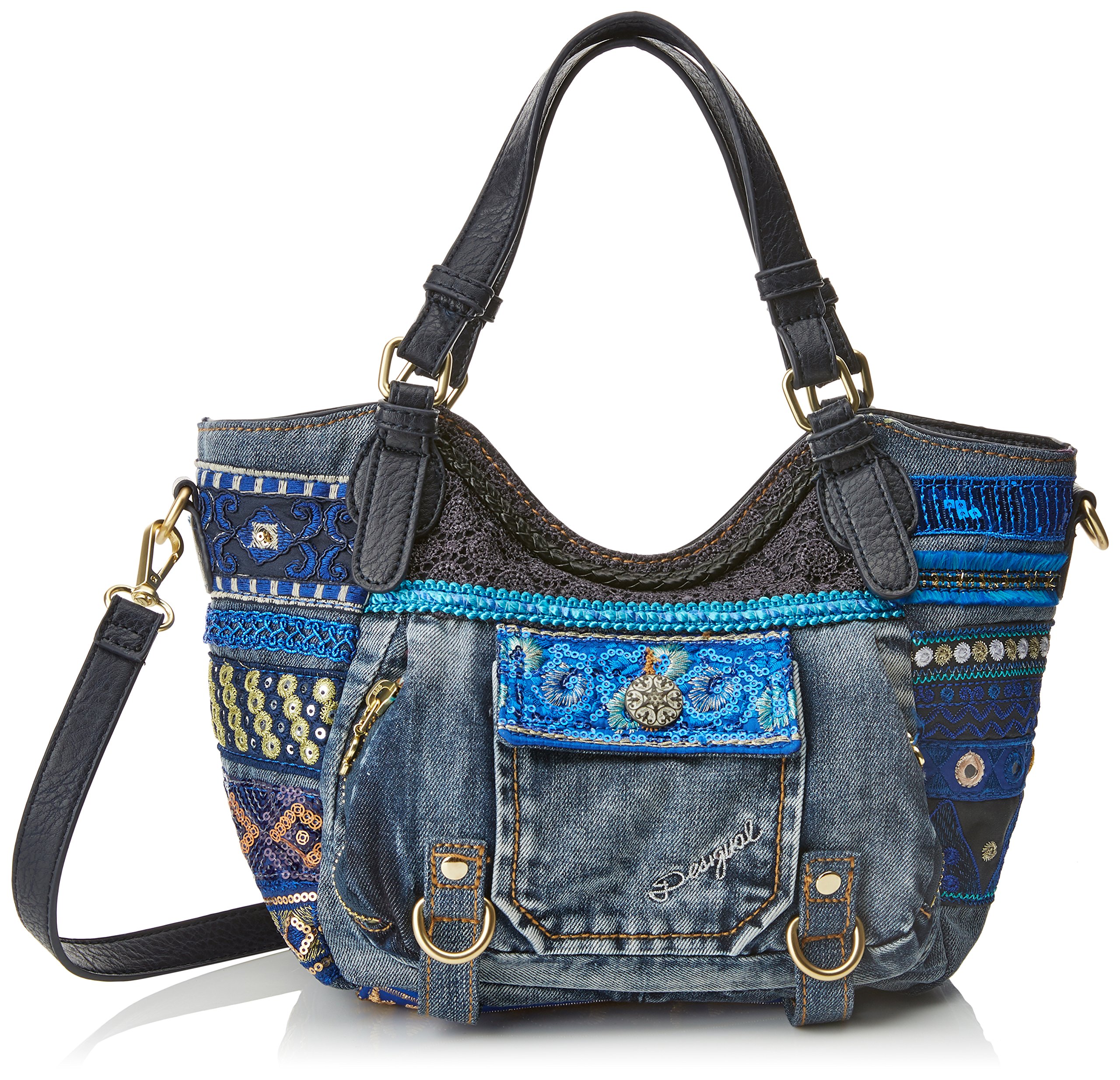Shoulder Bag Desigual Tasche Denim Desigual Medium Denim Tote Bag
