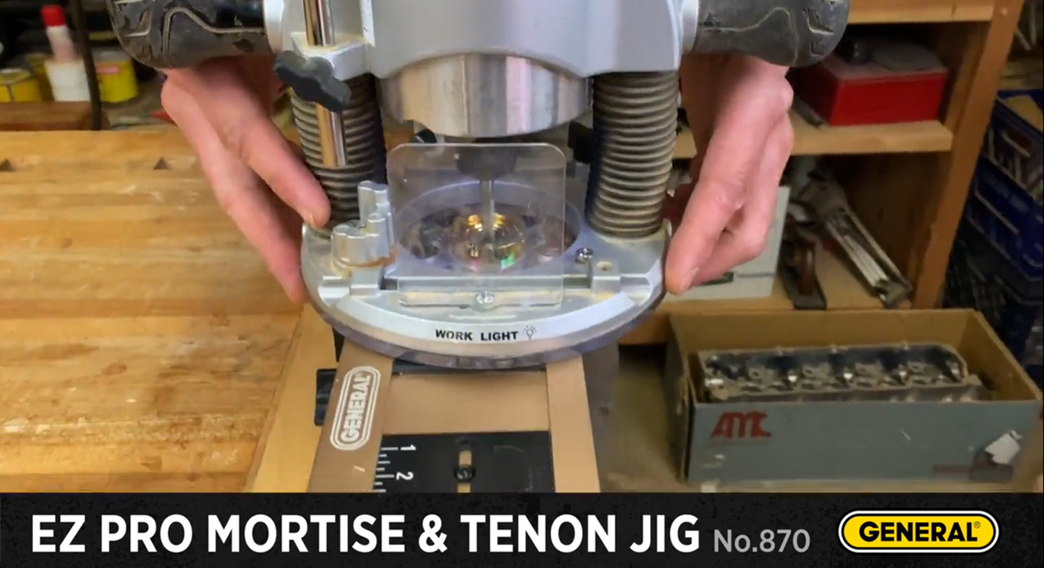 General Tools Mortise and Tenon Jig - Drill Template Set with