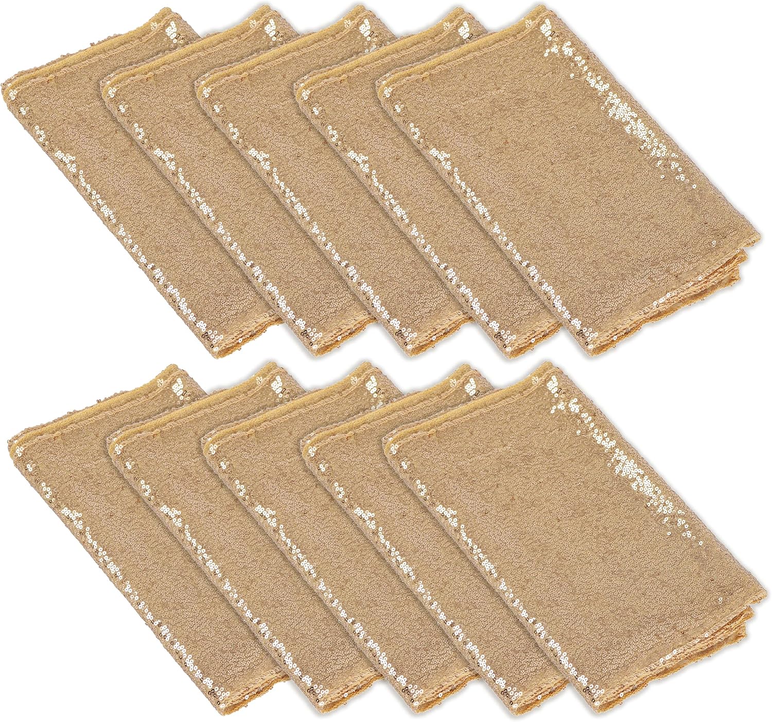 Spec101 Sequence Gold Table Runner Bulk 10pk Set 9ft Gold