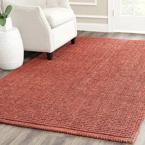 SAFAVIEH Colección Natural Fiber NF447C - Tapete de área, yute texturizado grueso tejido a mano de 0.75 pulgadas de grosor, ideal para zonas de alto