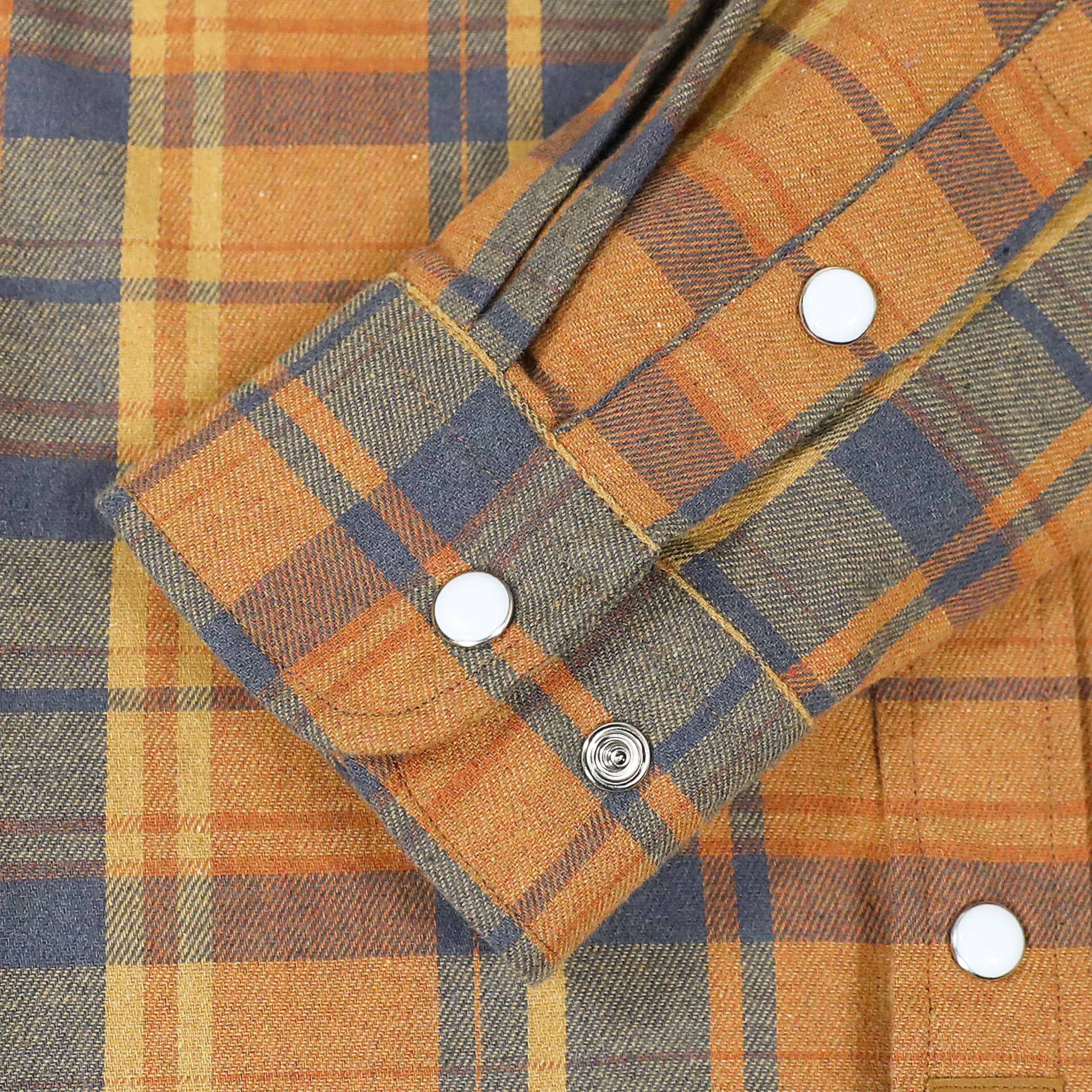 Dubinik® Camicia Flanella Uomo Invernale Camicia Uomo Flanella Cotone Western Cowboy con Bottone Automatico Vintage Quadri