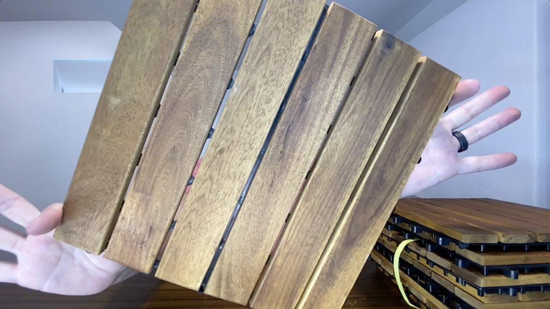BEST Patio Tiles? | Solid Acacia Wood Interlocking Deck Tile