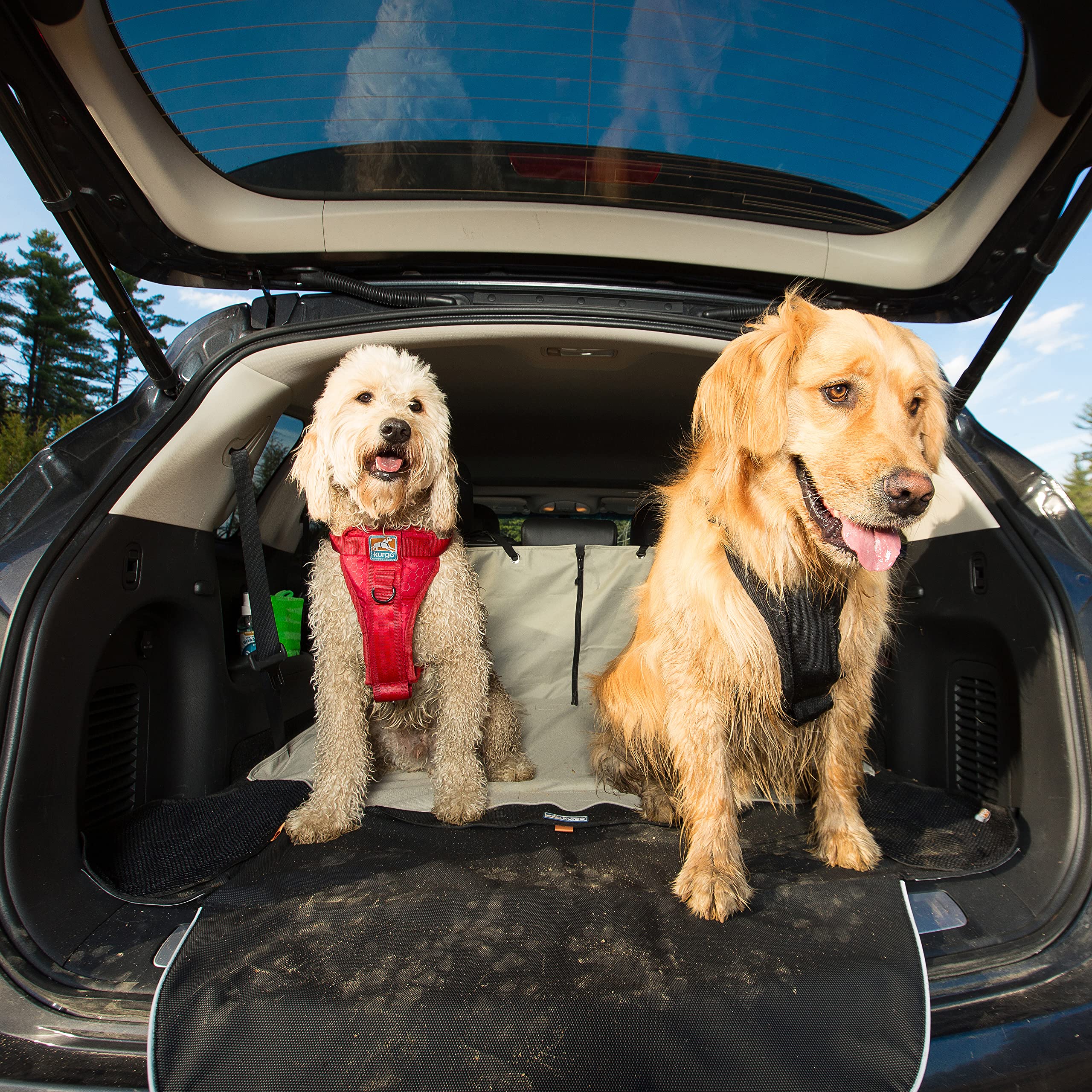 Kurgo - Protector para Maletero Impermeable para Coche y SUV, Caqui