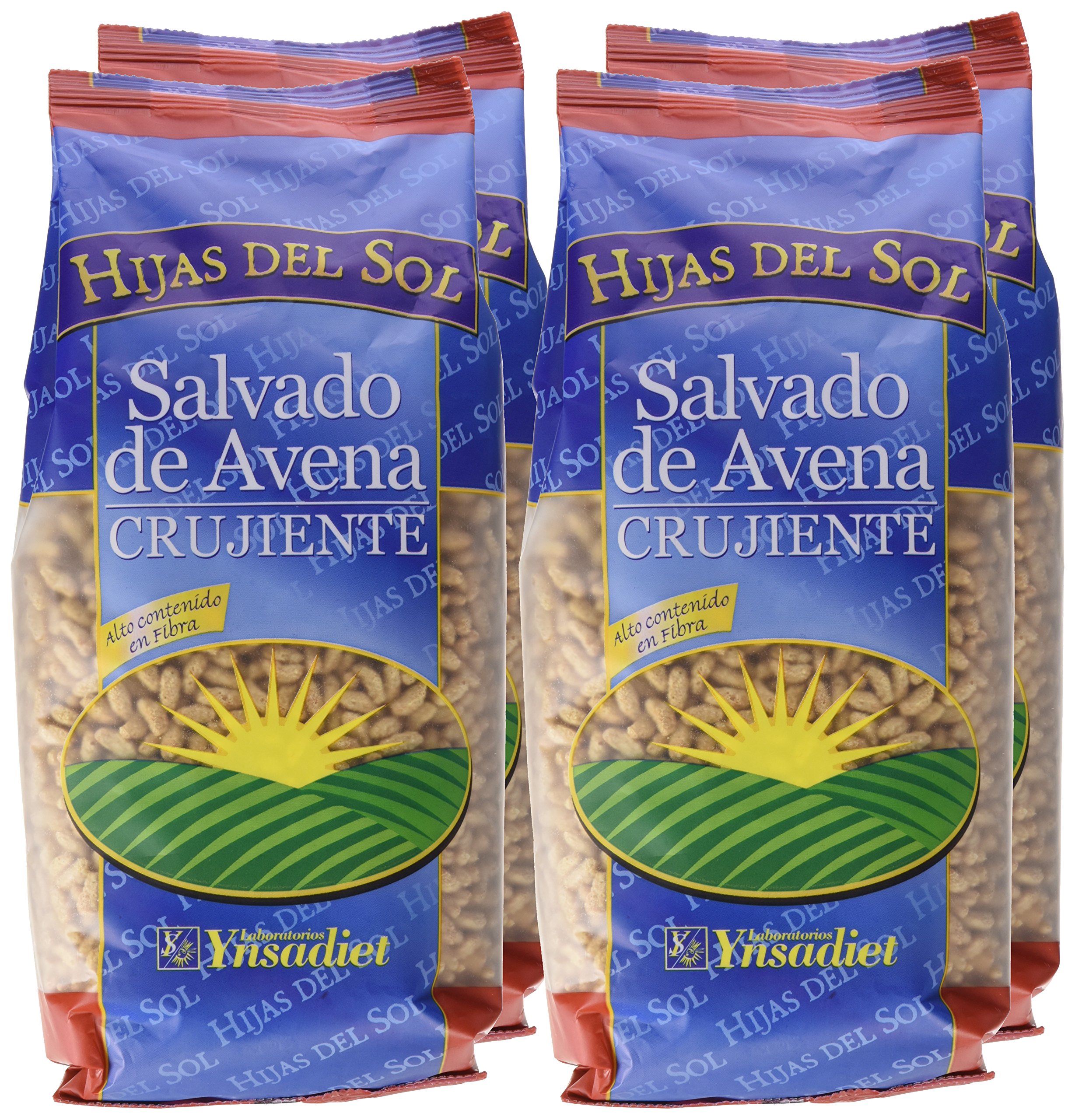 Hijas Del Sol Salvado De Avena Crujiente - 250 gr - [Pack de 4]