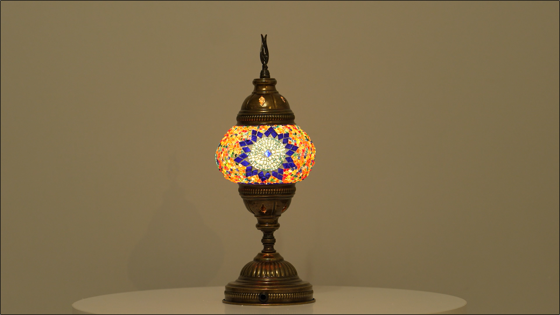 Kafthan Mosaic Stained Glass Unique Turkish Lamp
