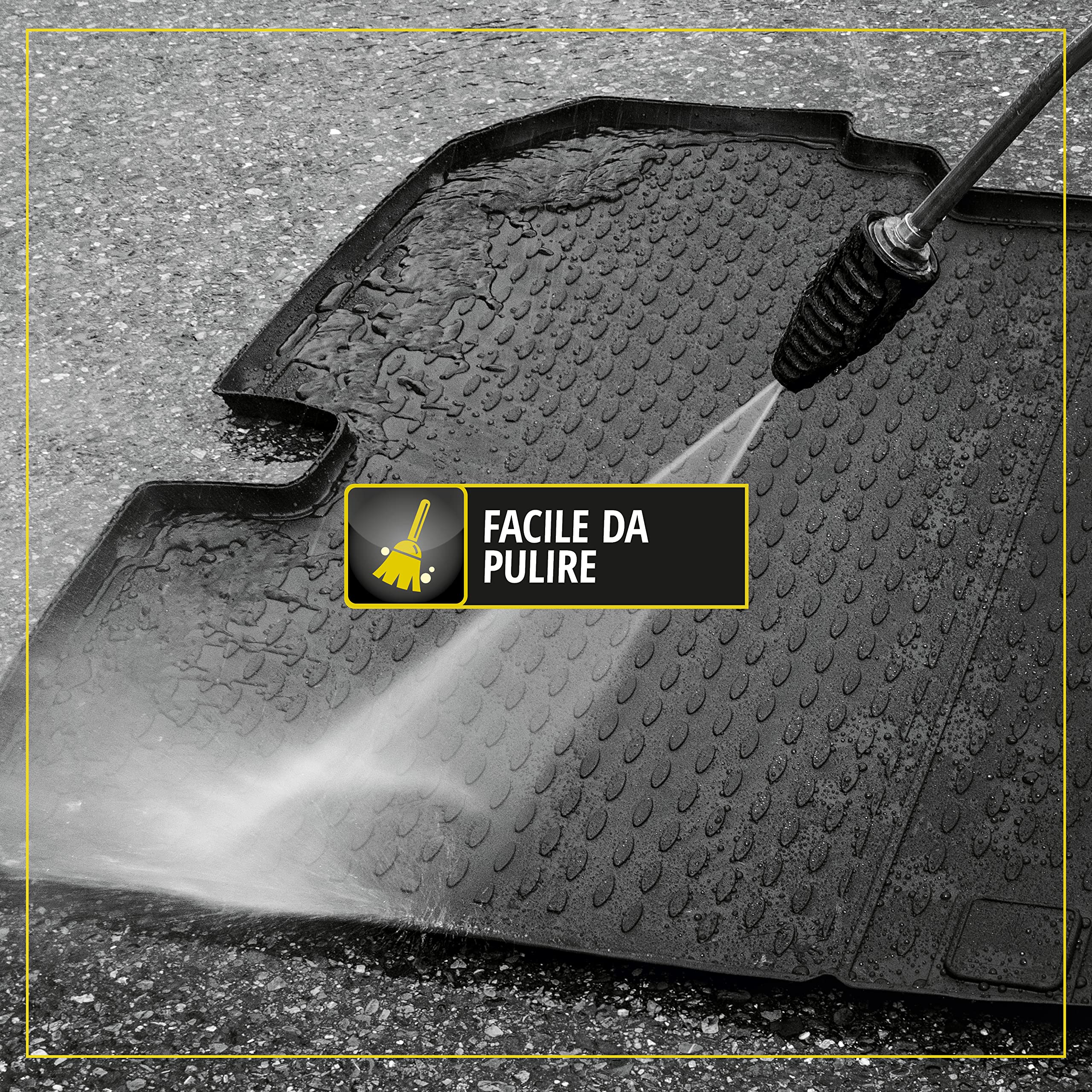 WALSER Vasca baule XTR su misura compatibile con VW Golf 7 Variant 04/2013-2021, Tapetto per Bagagliaio, Tappetino baule, Protezione cofano