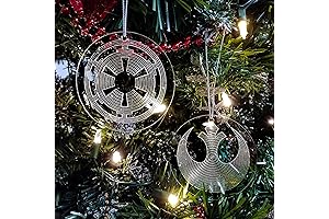 ornaments star wars -- Galactic Empire and Rebel Alliance Clear Acrylic Christmas...