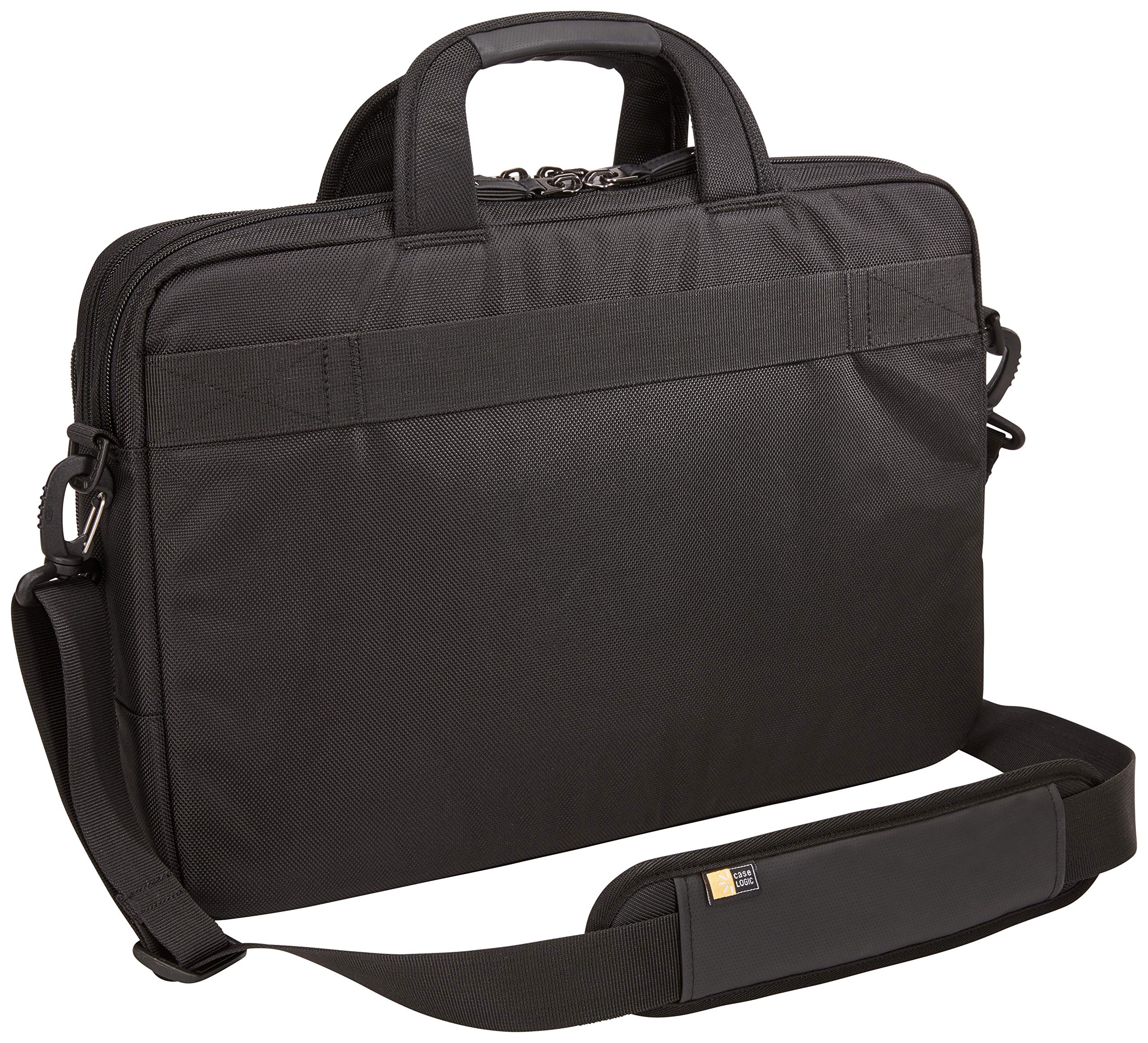 Case Logic Notion - Funda para portátil de 15,6" (acolchado de espuma EVA, bolsillo para tablet, compartimentos adicionales para accesorios, gran comodidad), color negro