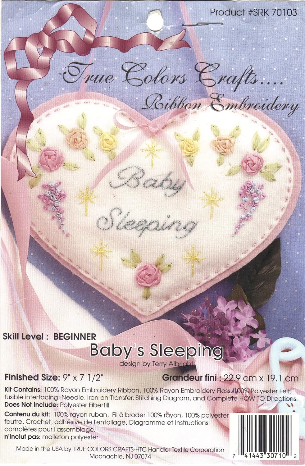 Amazon.com: Baby's Sleeping - Ribbon Embroidery Kit - Beginner Level