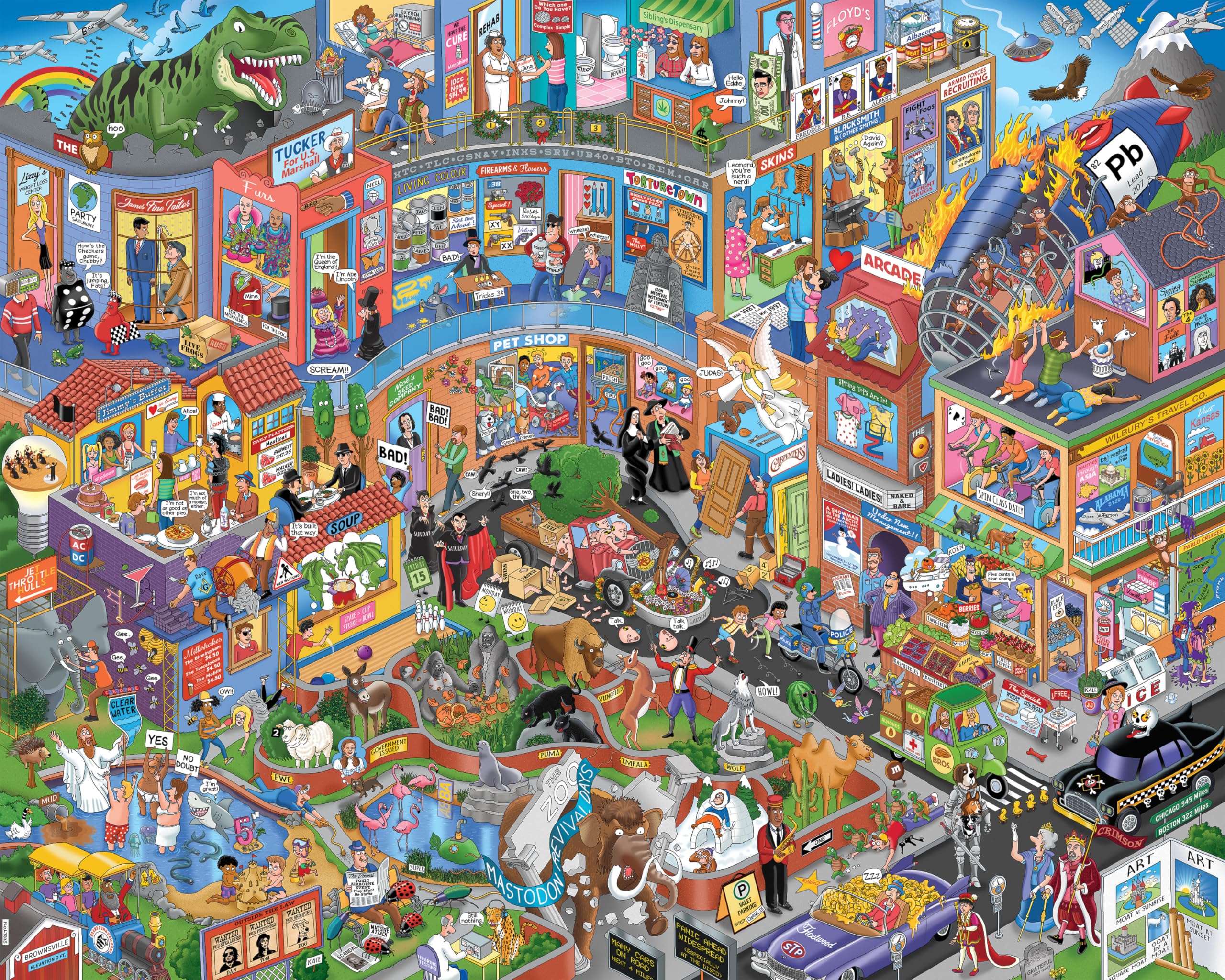 Amazon.com: Tooniverse Bandemonium 1000 piece Jigsaw Puzzle for