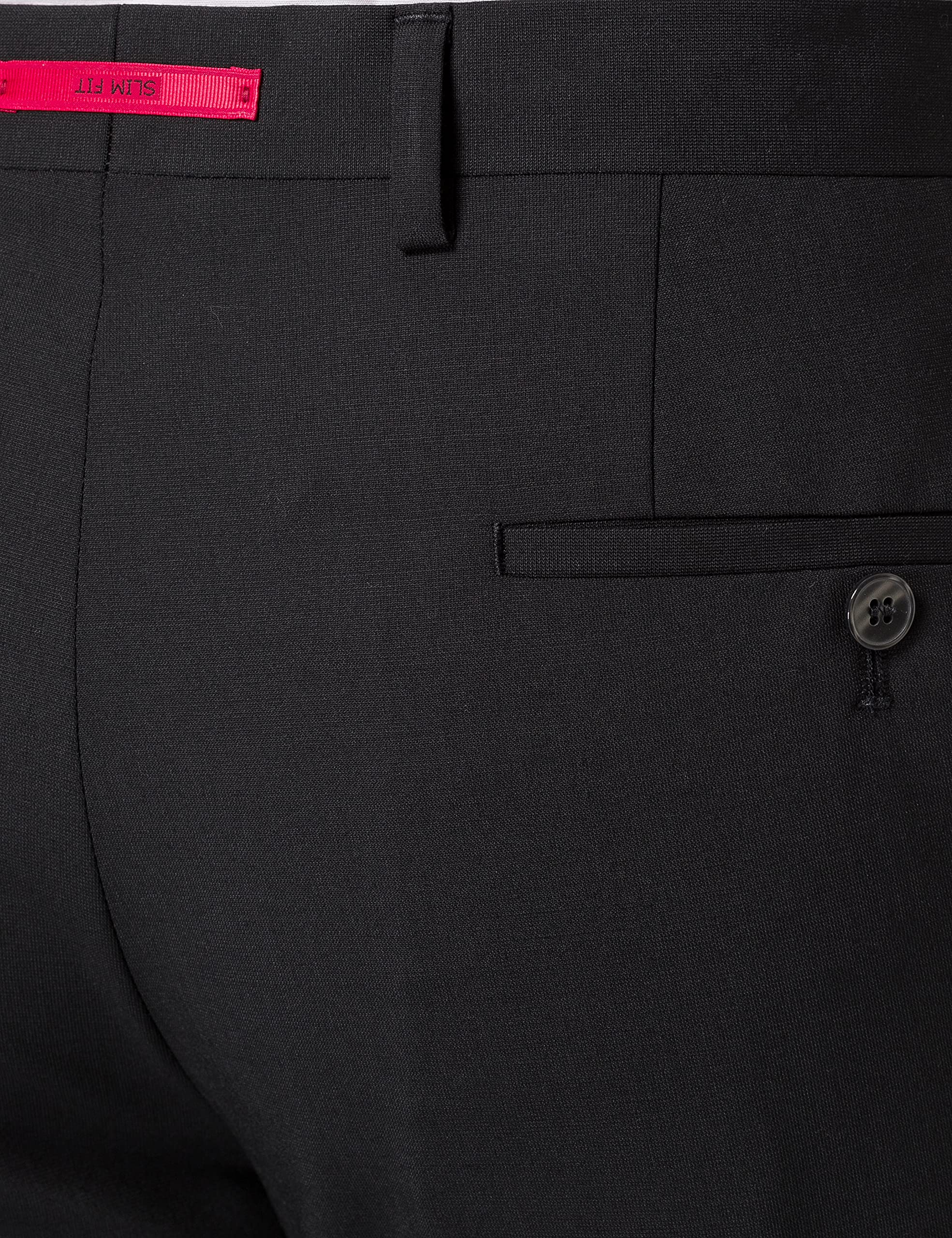 Roy Robson Slim Pantalones de Traje, Negro (Schwarz 1), 38W x 34L para Hombre