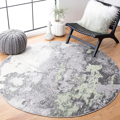 Miniatura 91 de SAFAVIEH Adirondack Collection Runner Rug - 2'6" x 10', Navy & Grey, Modern Abstract Design, Non-Shedding & Easy Care, Ideal for High Traffic Areas