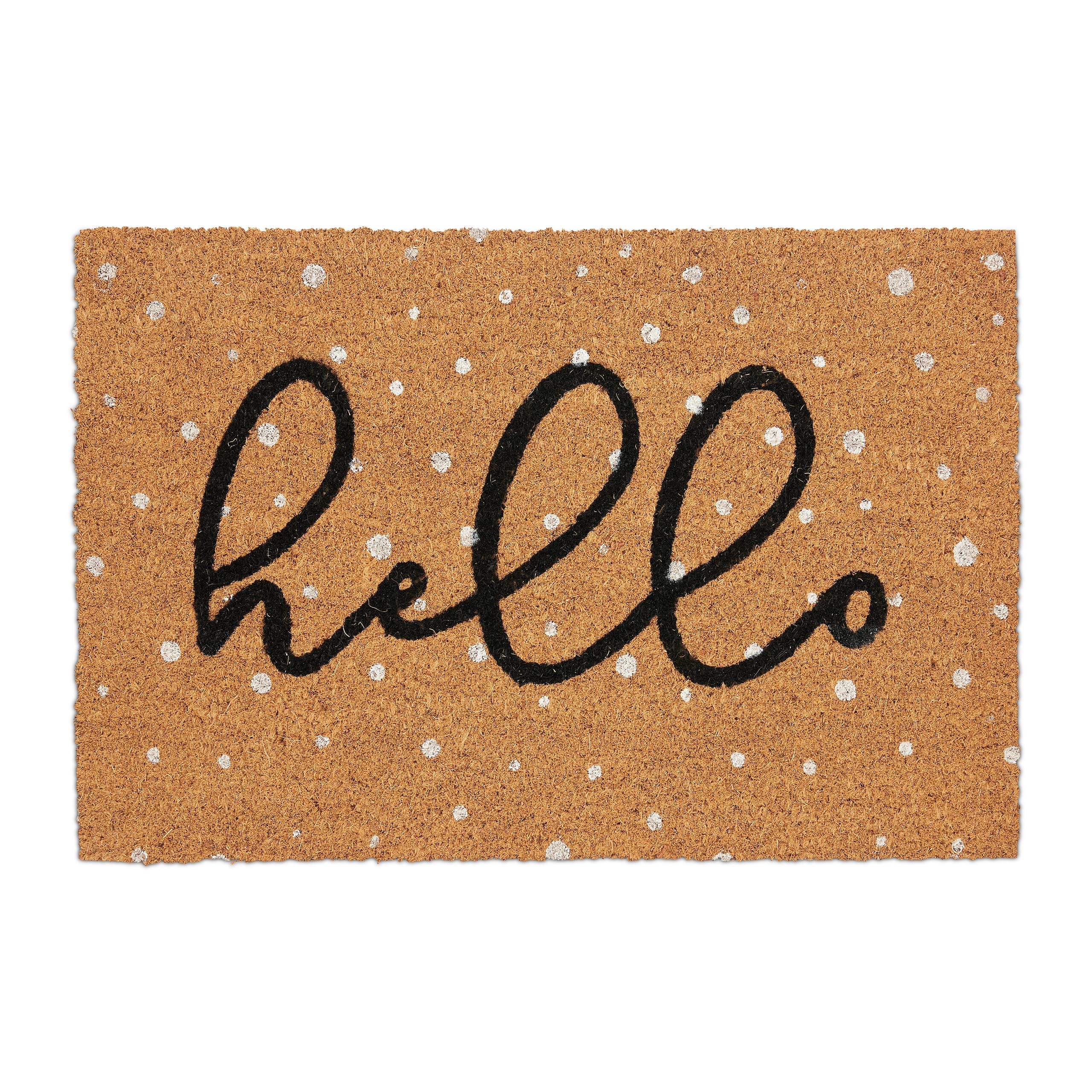 Paillasson Coloré en Fibres de Coco Antidérapant - 40x60 cm