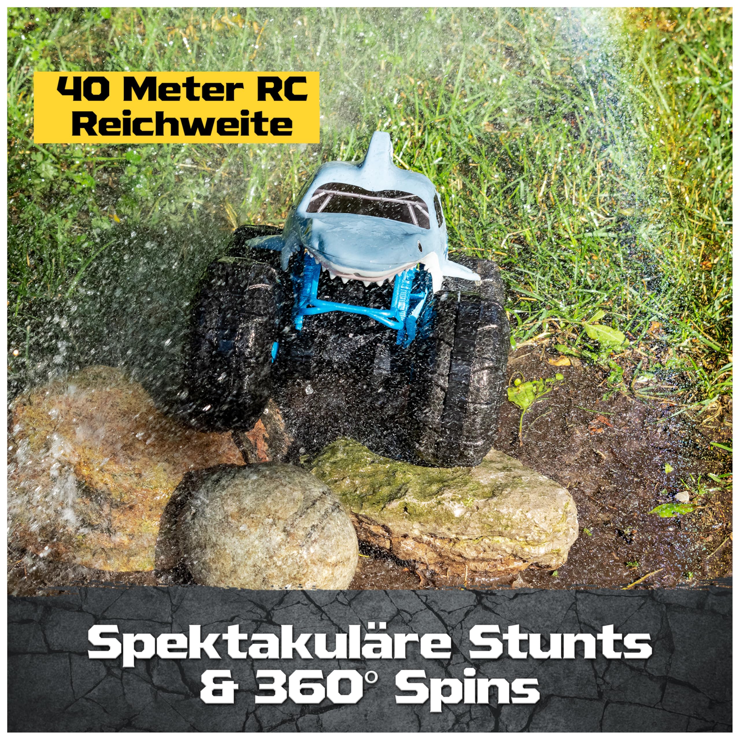 Monster Jam Megalodon Storm RC Truck Amphibienfahrzeug Maßstab 1:15