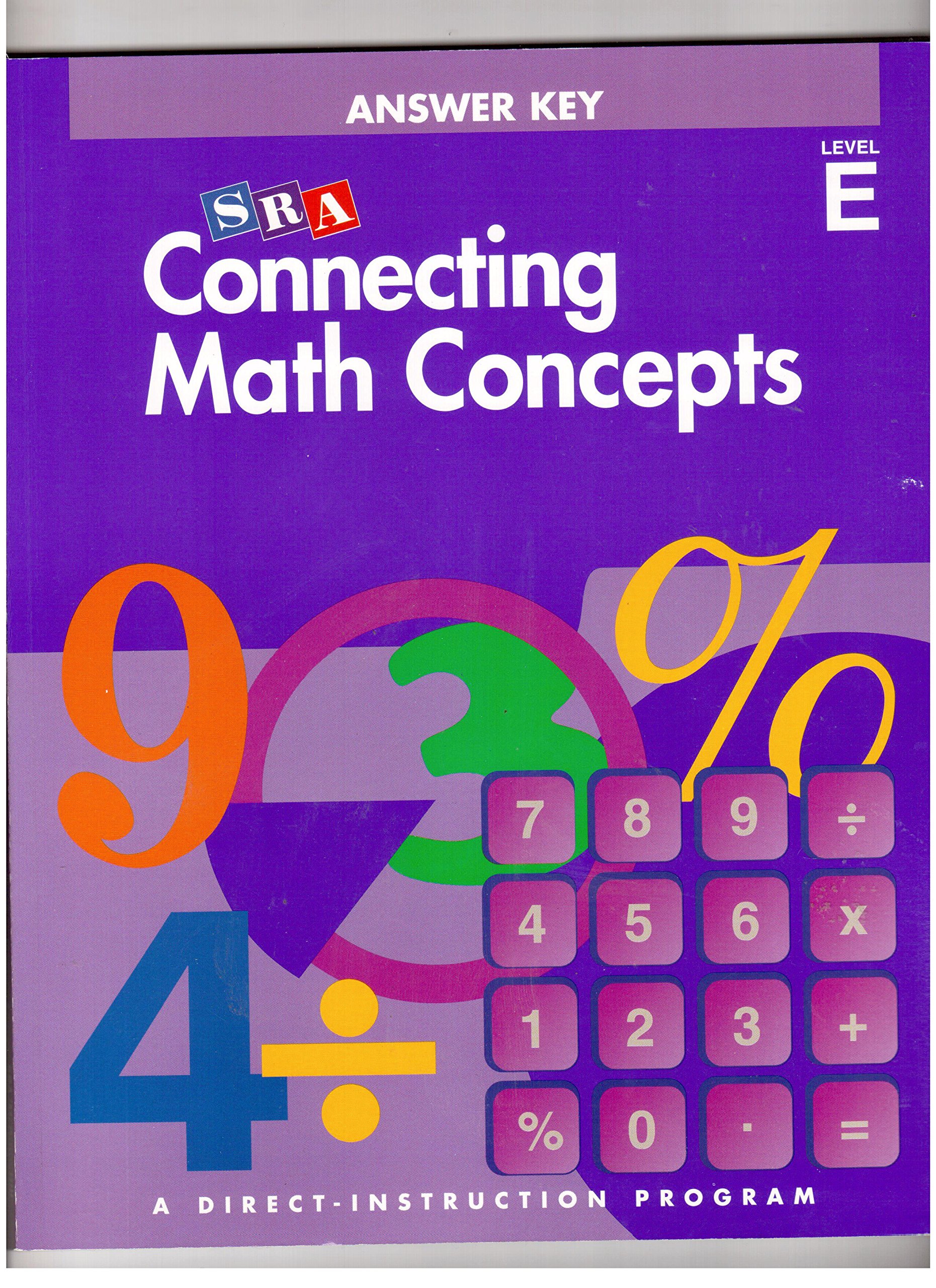 Connecting Math Concepts, Answer Key, Level E