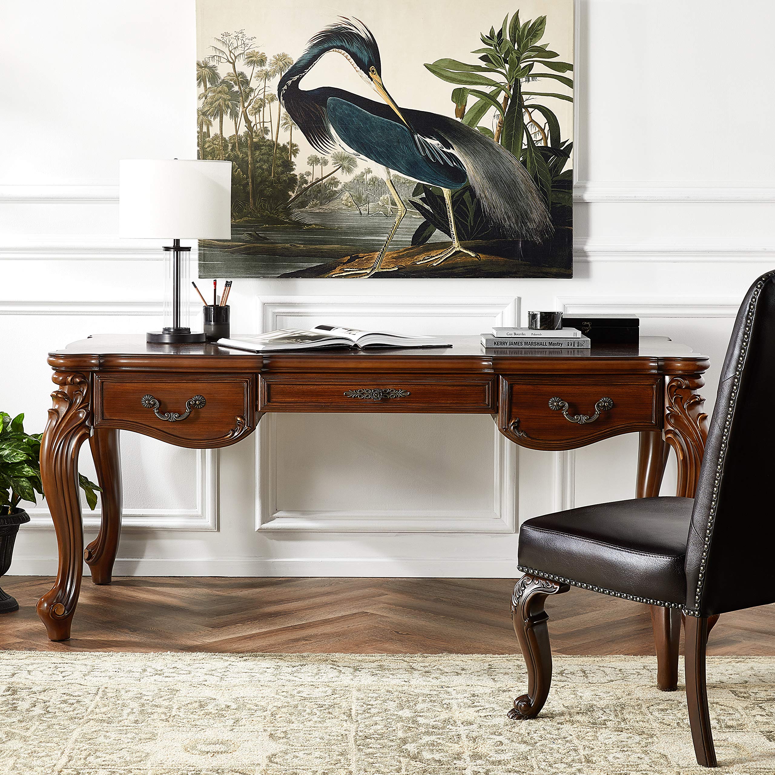 Amazon.com: ACME FURNITURE Versailles Cherry Oak Executive Desk