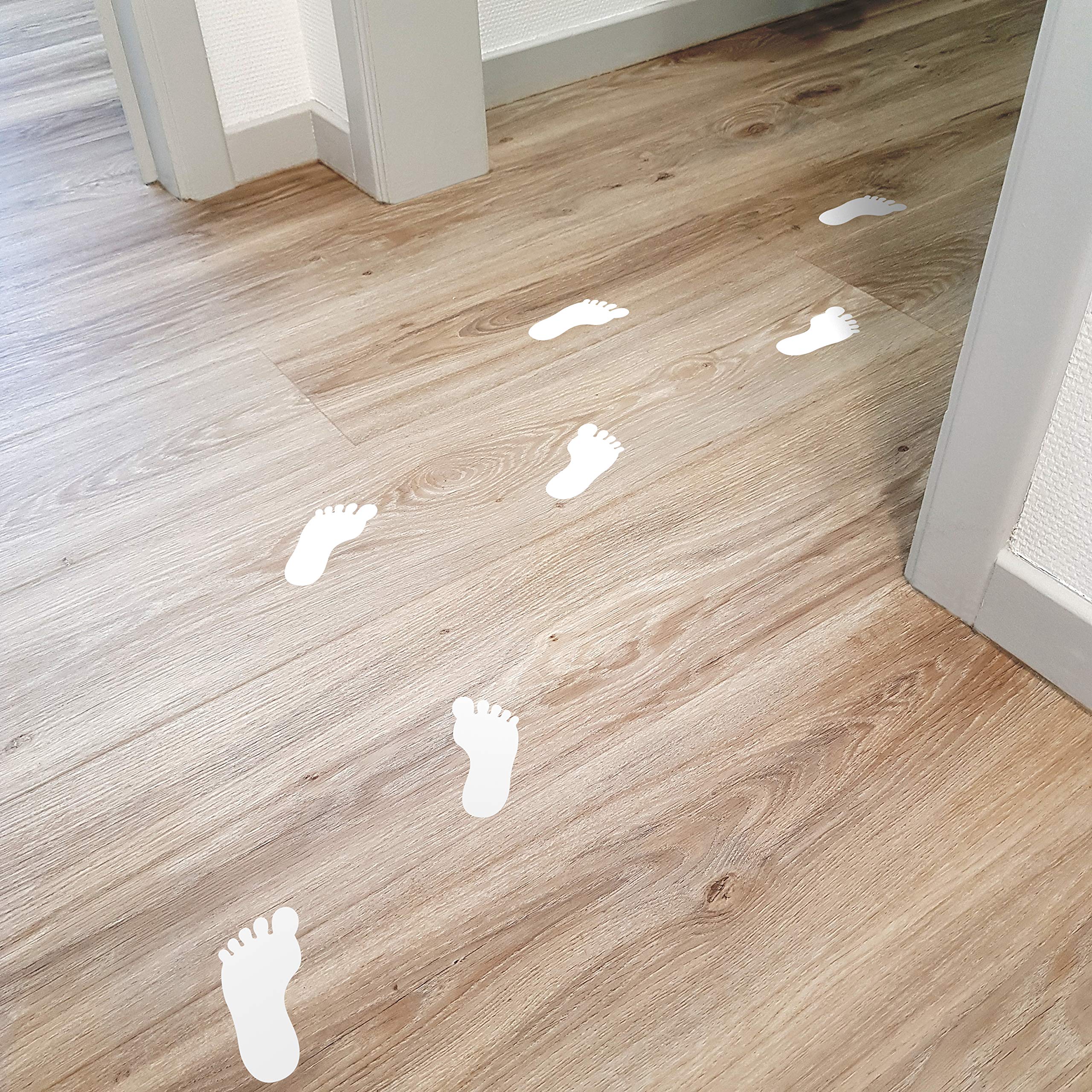 Autocollants Empreintes de Pas d'enfant - pour Les sols Lisses, carrelage, béton, Vinyle,… - Set de 24 Pieds adhésifs Jaune Autocollants Empreintes de Pas d'enfant - pour Les sols Lisses, carrelage, béton, Vinyle,… - Set de 24 Pieds adhésifs Jaune