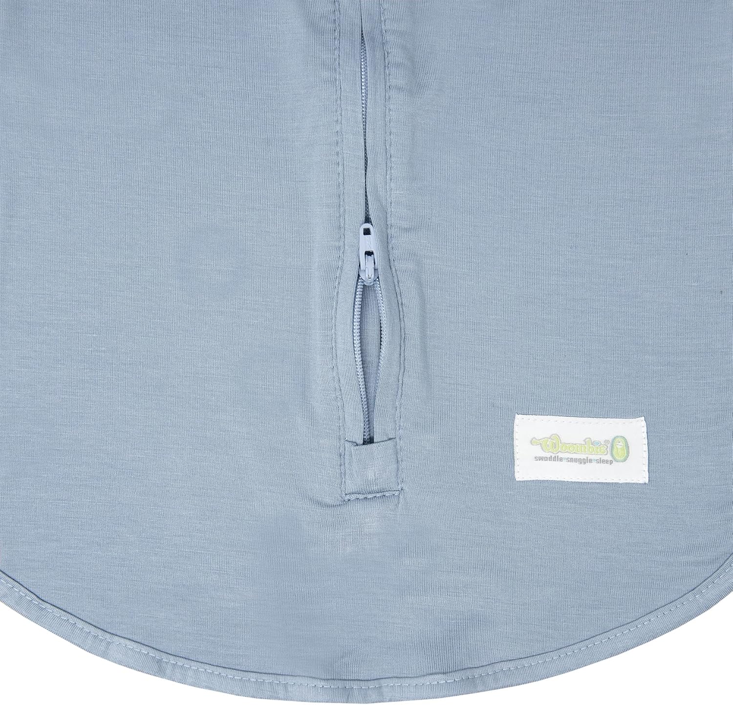 Woombie Eucalyptus Leaf Tencel Sweaddling Blanket - Ultra Soft, Soothing Eucalyptus Fiber Baby Swaddle - Wearable Baby Blanket - Celestial Blue, 5-13lbs