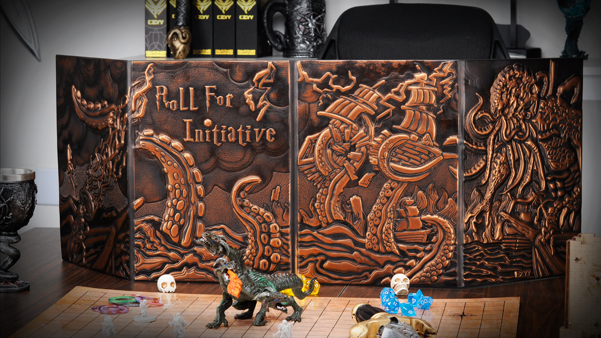 Amazon.com: CZYY DND Dungeon Master Screen Four-Panel with