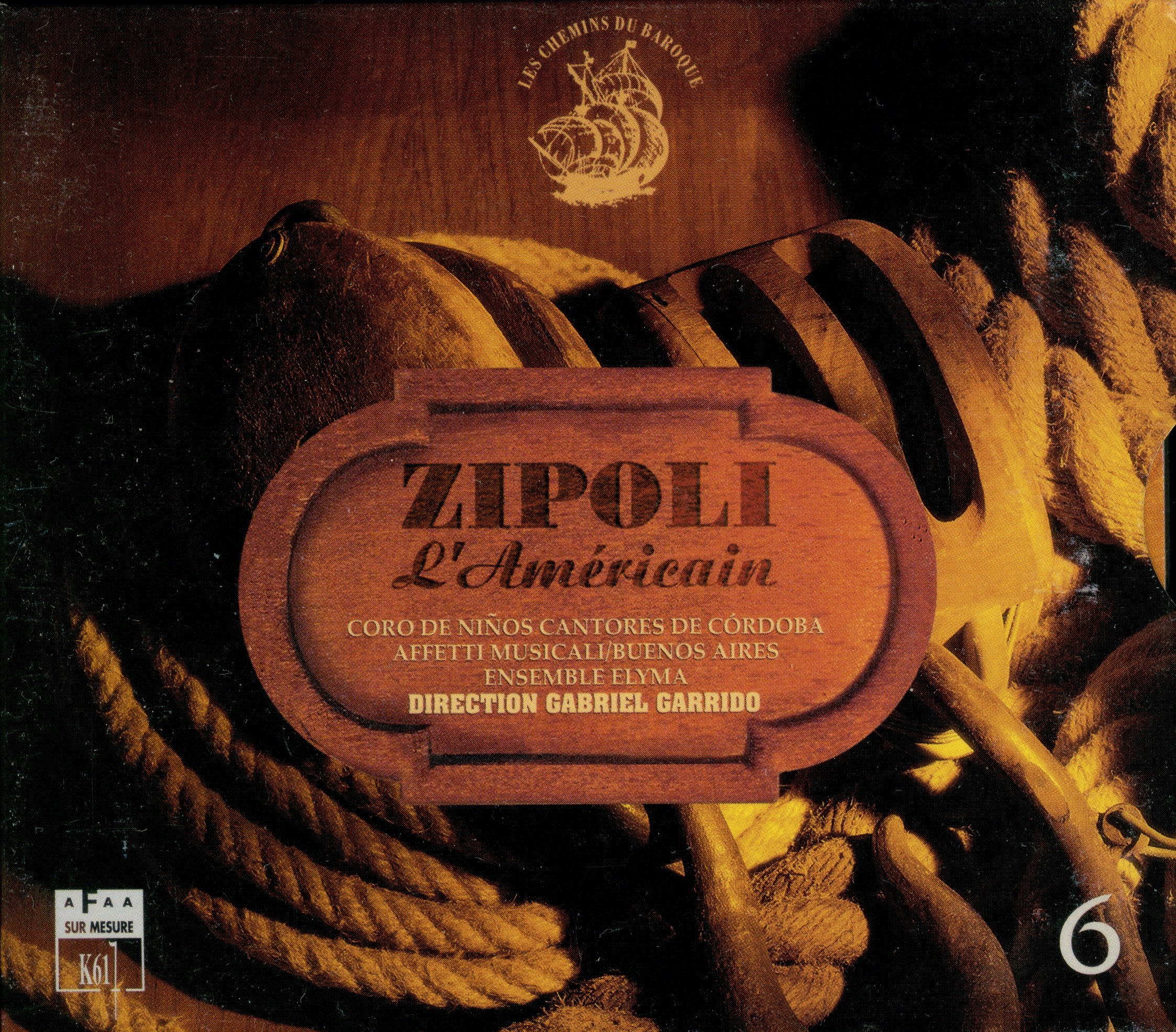 L Americain [Audio CD] Zipoli, Domenico