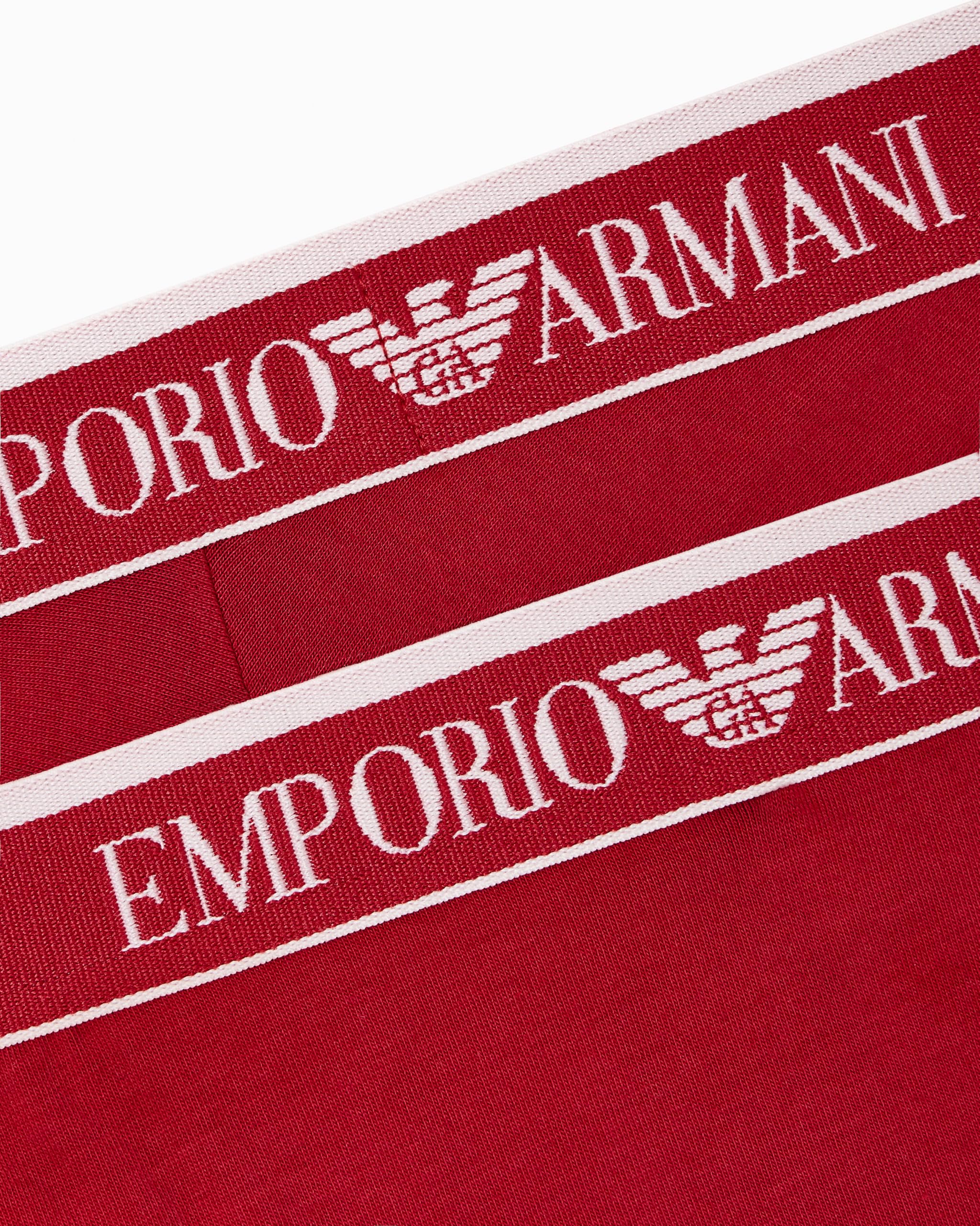 Emporio Armani Damen 2-Pack Brazilian Halber Schlupf (2er Pack)