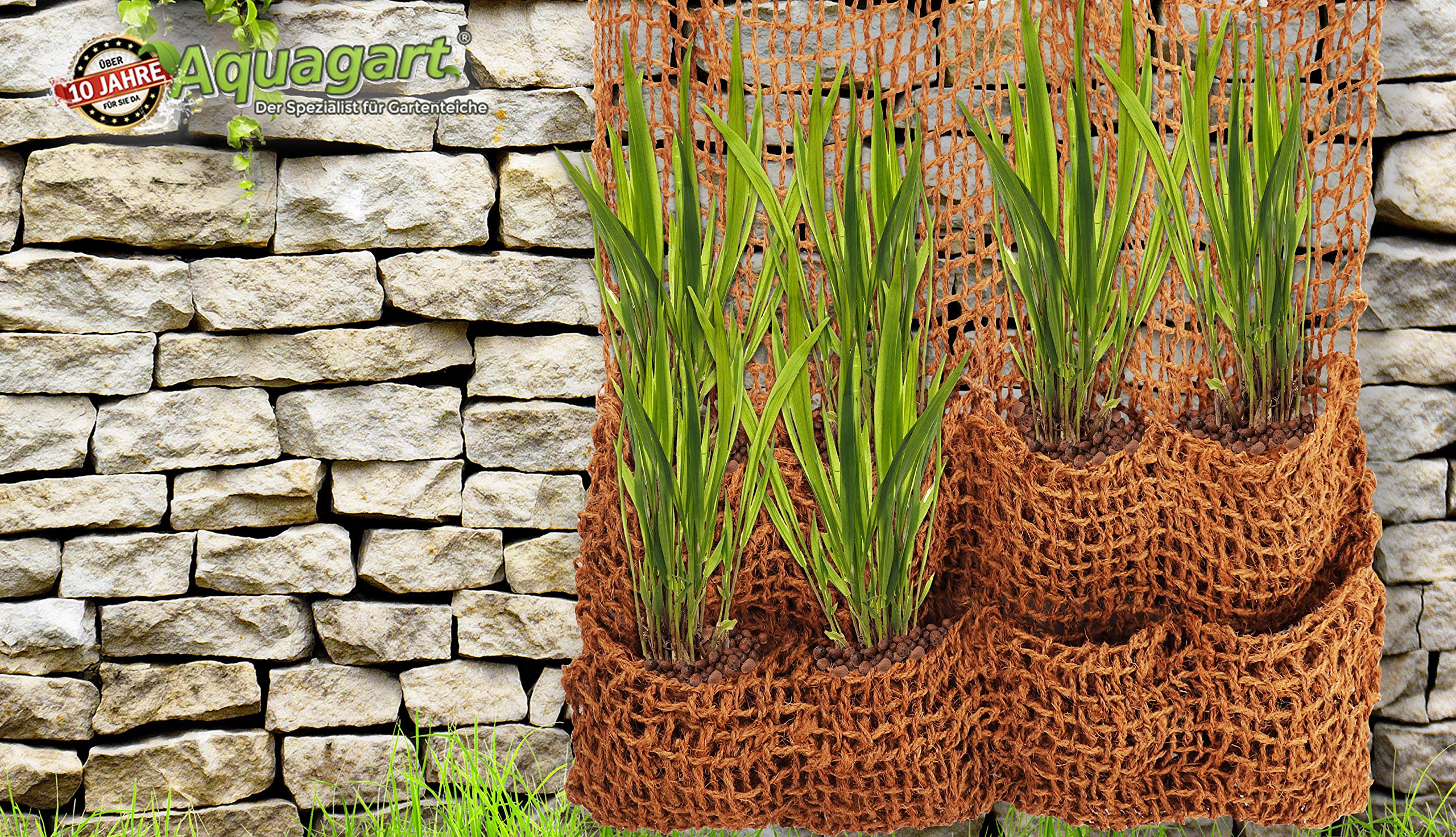 Böschungsmatte Für Gartenteich Uferbefestigung Aquagart Kokosmatte