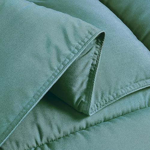 Vista 80 de Juego de edredón de plumón alternativo, 3 piezas Gris pardo