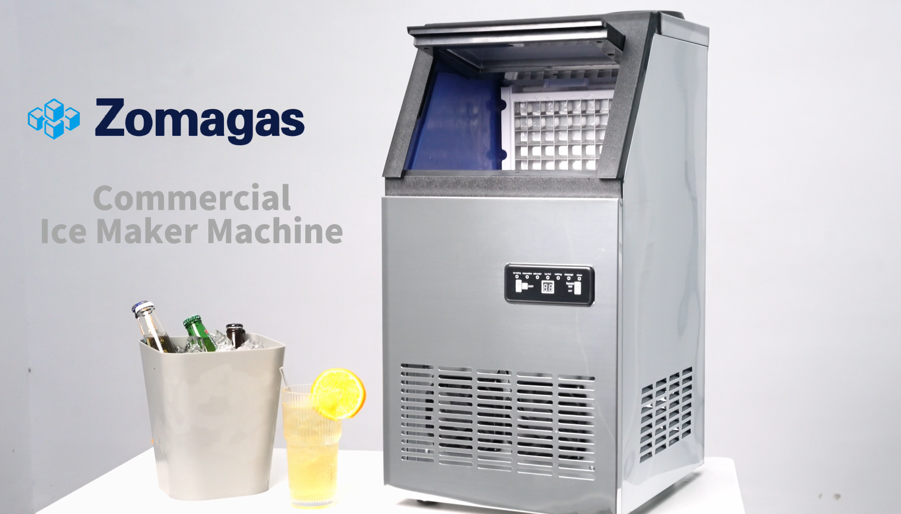 その他 ICE Zomagas 90LBS/24H Commercial Ice Maker Machine, Undercounter or